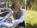 Opgezwollen amateur kut midget zit huisvrouw te rimmen